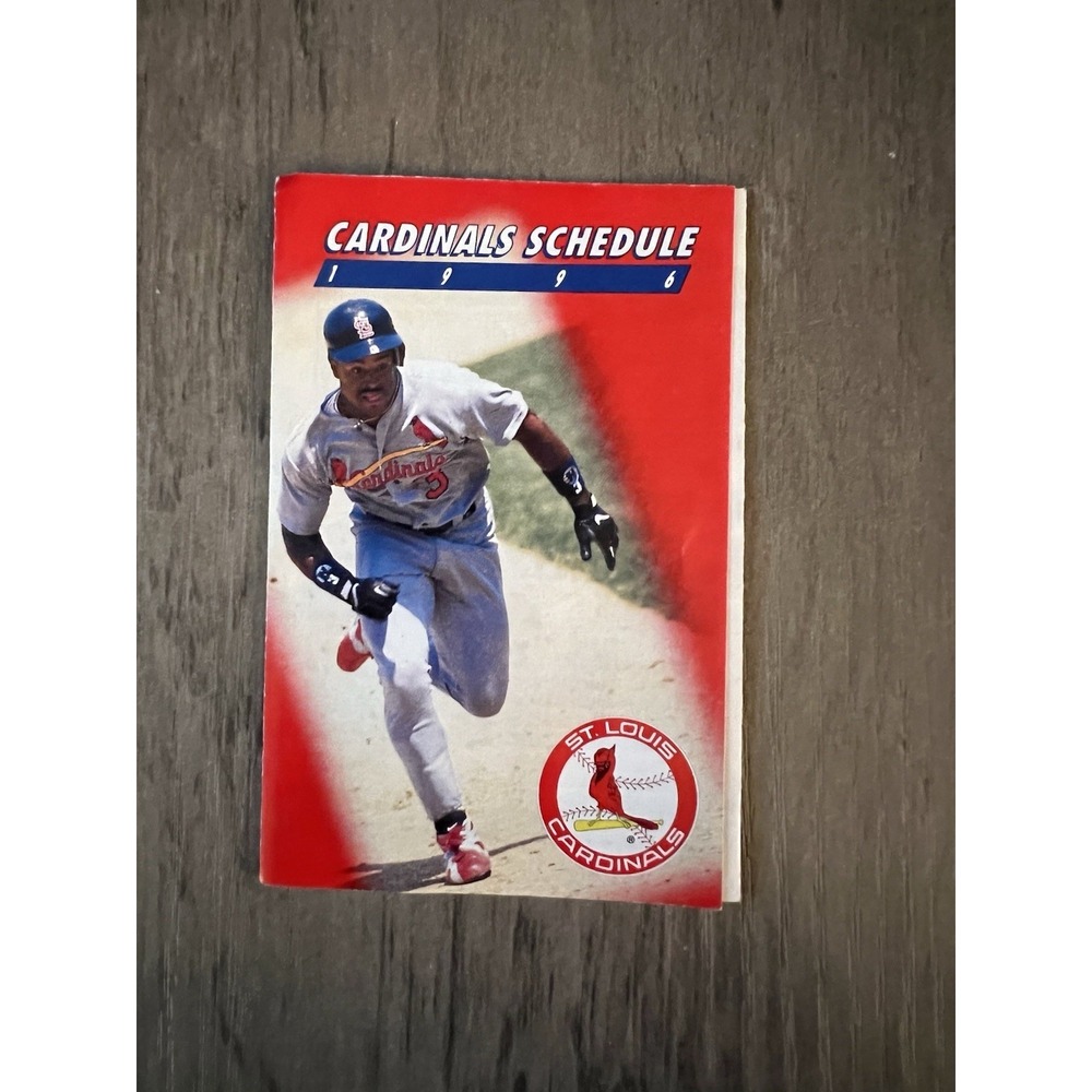 1996 St Louis Cardinals Season Schedule Calendar Budweiser Bud‎ Light GUC
